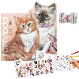 Libro Colorear Kitty Topmodel Kitty And Doggy