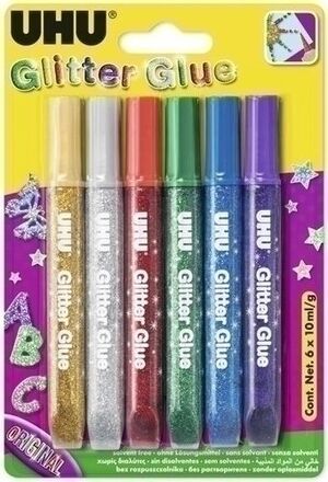 Uhu Glitter Glue Original 10 Ml 6 ud