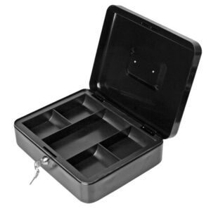 Caja Caudales Q-Connect 14,5\ 370x290x110 Mm Con Portamonedas Y Bandeja  Para Billetes — Firpack