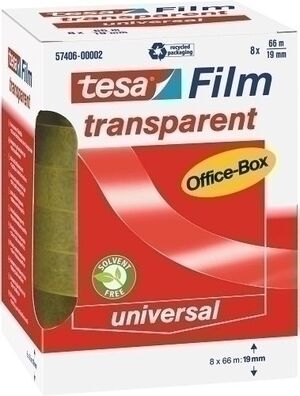 Cinta Adhesiva Tesa Transparent Officebox Rollo 66X19