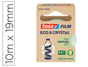 Cinta Adhesiva Tesa Film Eco&cristal Transparente 10 M X 19 mm