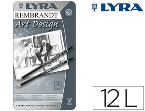 Lapices Grafito Lyra Rembrand Art Design Caja 12 Graduaciones 6B-5B-4B-3B 2B-B-Hb-F-H-2H-3H-4H