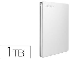 Disco Duro Externo Toshiba Canvio Slim Hdd 2,50 5. 000 Mbit/s Usb 3. 0 1 Tb Color Blanco