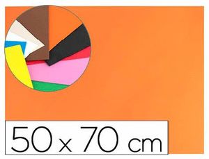 Goma Eva 50X70 cm Naranja 1,5 mm