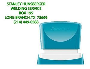 Sello X'stamper Quix Personalizable Color Verde Medidas 24X49 mm Q-12
