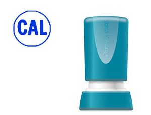 Sello X'stamper Quix Personalizable Color Azul Redondo Diametro 14 mm Q-32