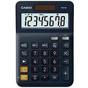 Casio Calculadora de Oficina Sobremesa Negro 8 Dígitos Ms-8E