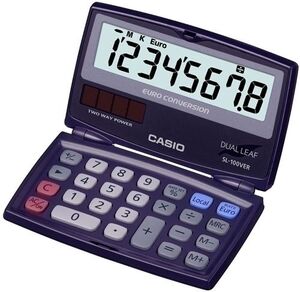 Calculadora de Bolsillo Casio 8 Digitos Sl-100 Ver Plegable