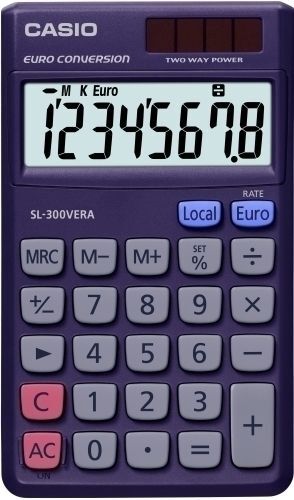Calculadora de Bolsillo Casio 8 Digitos Sl-300 Vera
