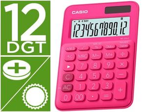 Calculadora Casio Ms-20Uc-Rd Sobremesa 12 Digitos Tax +/- Color Fucsia