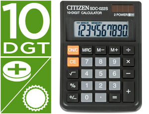 Calculadora Citizen Sobremesa Sdc-022 S 10 Digitos