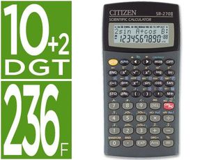 Calculadora Citizen Cientifica Sr-270N 10+2 Digitos 236 Funciones