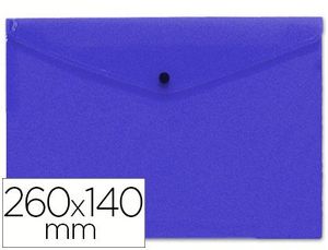 Sobre Broche Liderpapel Pp 260X140 mm Azul