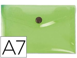 Sobre Broche Pp A7 Translucido Verde