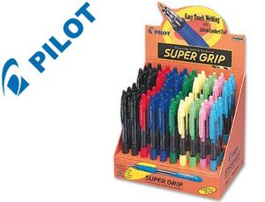 Boligrafo Pilot Super Grip -Expositor de 60 Unidades