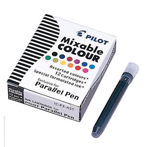 Cartucho Pluma Caligráficas Parallel Pen Pilot Caja 12 Colores Surtidos
