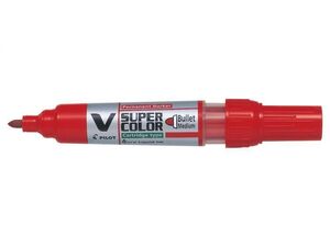 Marcador Permanente Liquido Vsca-F Rojo