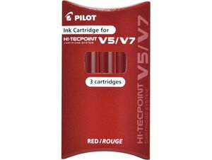 Set 3 Cargas Pilot V5/v7 Rojo