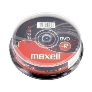 Dvd -R Maxell 4. 7Gb 16X Spindle 10 (Incluye Canon Lpi de 2. 10 ) (M168)