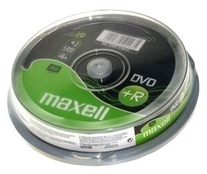 Dvd +R Maxell 4,7Gb 16X Spindle de 10 (Incluye Canon Lpi de 2. 10 ) (M160)