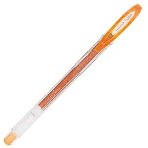 Roller Gel Signo Sparkling 1,0 mm Purpurina Naranja