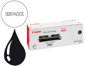 Consumible Impresora Laser Canon Toner Negro Crg 701 Bk Canon