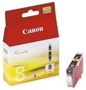 Cartucho Inkjet Canon Cli8Y Dep. tint. amarilla Ip3000/4000/5000/6000 (0623B001Aa)