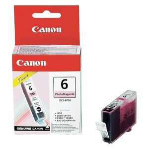 Cartucho Inkjet Canon Bci-6Pm Bj-S800/s820/s900, I990/99Xx, Pixma Ip4000/ip5000/ip6000/ip8500/mp750/mp760/mp785 Magenta Foto 280 Pág. (4710A002)
