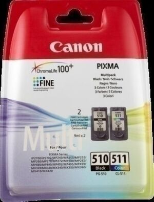 Cartucho Inkjet Canon Pg510-Cl511 Multipack Pixma Mp240/260/480 (2970B010)