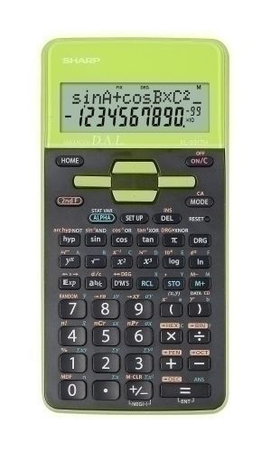 Calculadora Cientifica Sharp 10 Digitos El-531Th Verde (2 Líneas)