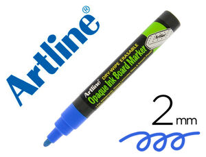 Rotulador Artline Pizarra Epd-4 Color Azul Opaque Ink Board Punta Redonda 2 mm