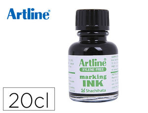Tinta Rotulador Artline Esk-20 Negro Frasco de 20 Cc sin Xileno