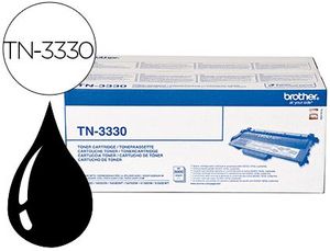 Toner Brother Tn-3330 para Impresoras Hl-5440D/5450Dn/5470Dw/6180Dw - 3. 000 Pag