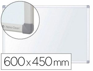 Pizarra Blanca Nobo Nano Clean Magnetica Lacada Acero Marco Aluminio 60X45 cm