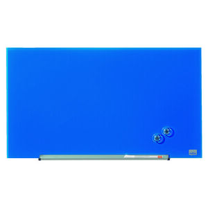 Pizarra Cristal Azul Magnética Nobo 680 X 380 mm