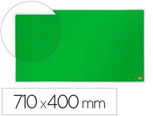 Tablero de Anuncios Nobo Impression Pro Fieltro Verde Formato Panoramico 32 710X400 mm