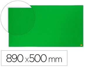 Tablero de Anuncios Nobo Impression Pro Fieltro Verde Formato Panoramico 40 890X500 mm