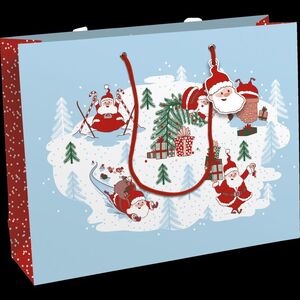 Bolsa de Regalo Clairefontaine Excellia Decorado Navidad Papa Noel 37X27X12 cm