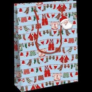 Bolsa de Regalo Clairefontaine Excellia Decorado Navidad Papa Noel 33X26X14 cm