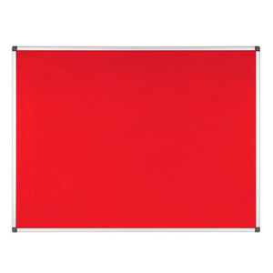 Tablero de Fieltro Bi-Office Rojo 60X45Cm