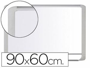 Pizarra Blanca Bi-Office Magnetica Mastervision Vitrificada Marco de Aluminio Blanco 90 X 60 cm con