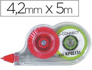 Corrector Q-Connect Cinta Mini Blanco 4,2 mm X 5 M