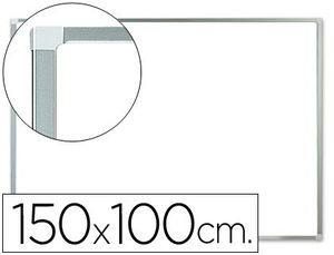 Pizarra Blanca Q-Connect Laminada Marco de Aluminio 150X100 cm