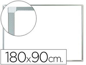 Pizarra Blanca Q-Connect Melamina Marco de Aluminio 180X90 cm