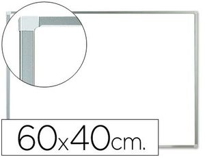 Pizarra Blanca Q-Connect Melamina Marco de Aluminio 60X40 cm