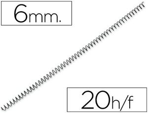 Espiral Metalico Q-Connect 56 4:1 6Mm Caja 200 ud
