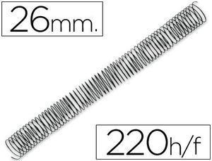 Espiral Metalico Q-Connect 64 5:1 26Mm Caja 50 ud