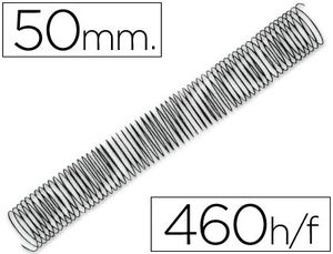 Espiral Metalico Q-Connect 64 5:1 50Mm 1,2Mm Caja de 25 Unidades