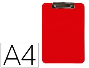 Portanotas Q-Connect Plastico Din A4 Rojo 2,5Mm