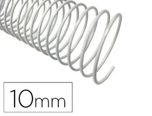 Espiral Metalico Q-Connect Blanco 64 5:1 10 mm 1Mm Caja de 200 Unidades